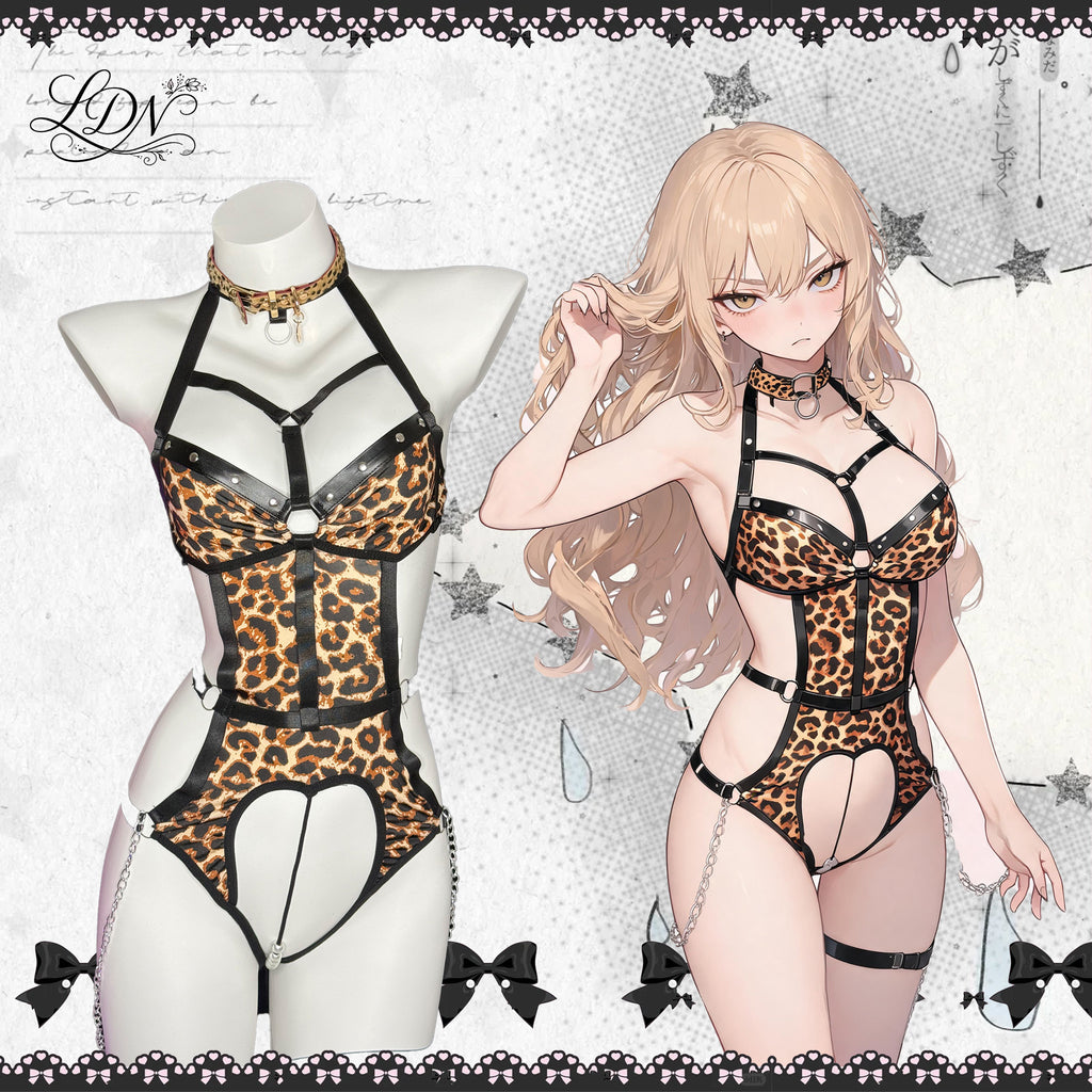 Sexy Leopard Print SM Uniform Set