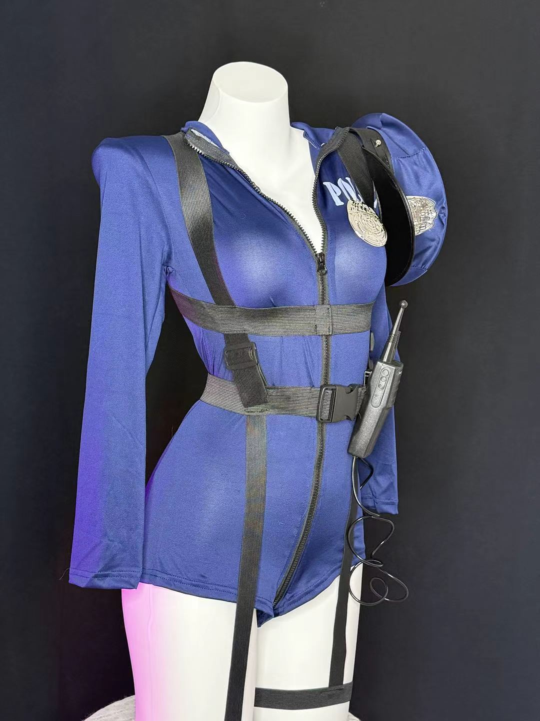 Police Harness Bodysuit Cosplay Lingerie Set