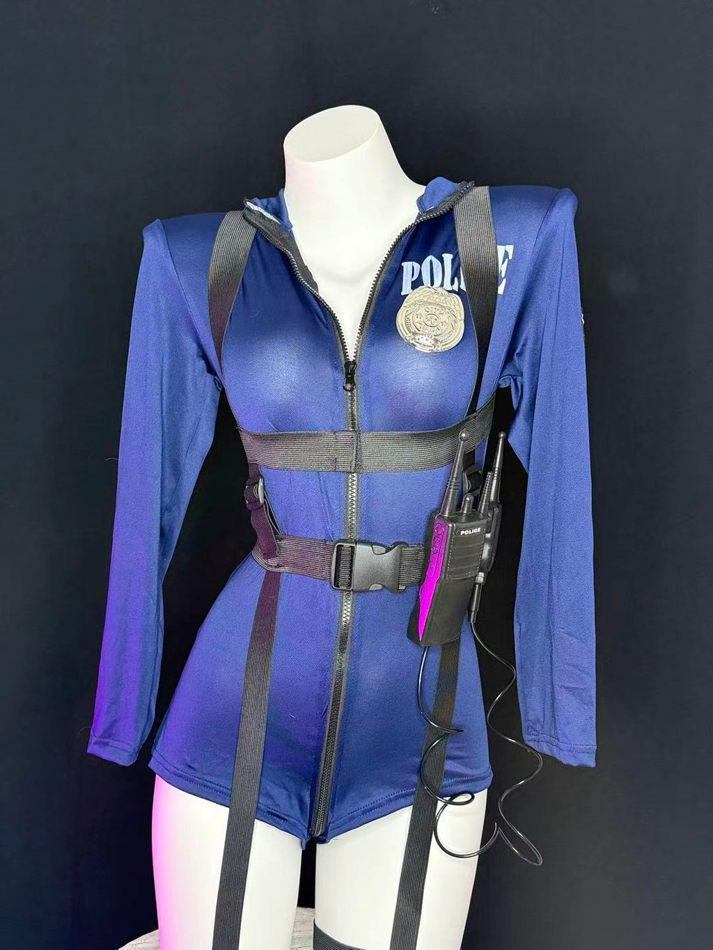Police Harness Bodysuit Cosplay Lingerie Set