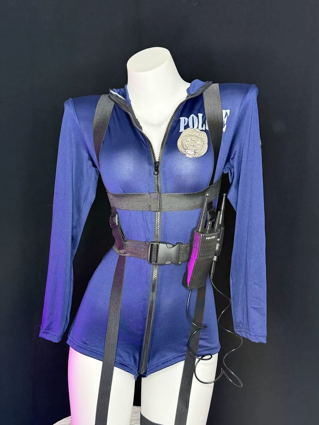 Police Harness Bodysuit Cosplay Lingerie Set